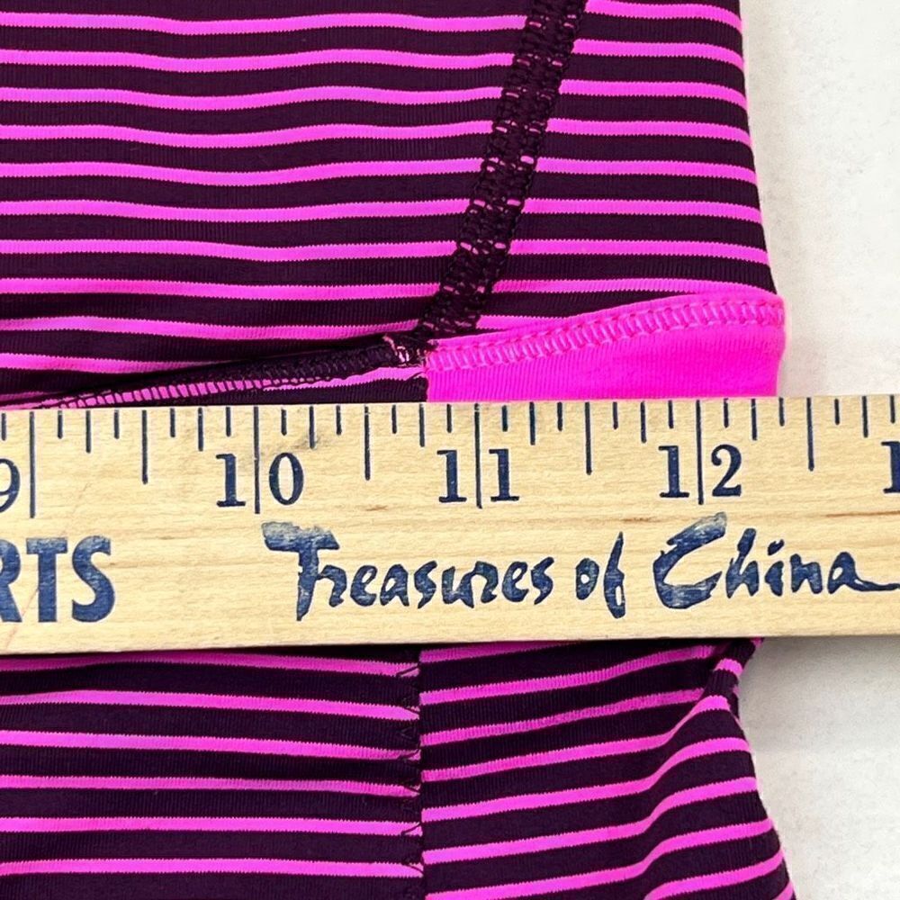 Lululemon Women's Striped Racerback  Stuff Your Bra Tank Top Pink Purple Size 4 - Picture 5 of 5